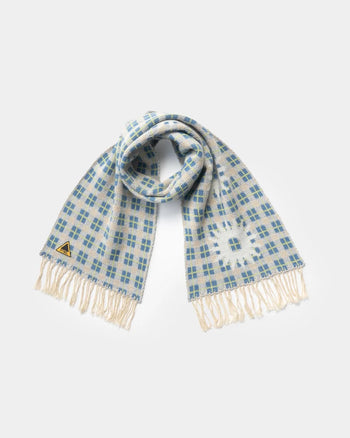 FTMD. Everwarm Knitted Scarf - Cream Blue