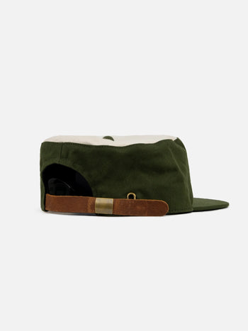 Goers Studio - Signature Pillbox Strapback Cap - Moss&Beige