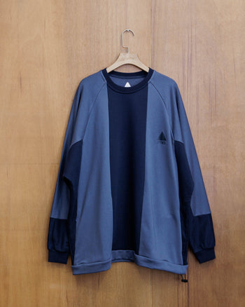 FTMD. Panel L/S Sweater - Blue/Navy
