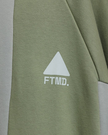 FTMD. Panel L/S Sweater - Beige/Green