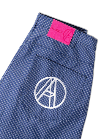 Against Lab - Nylon Ripstop Money Shorts - Navy