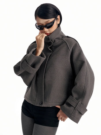 Melancholy - Marlowe Wool Coat - Grey