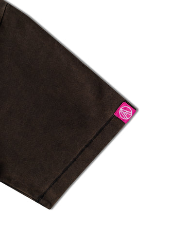 Against Lab - Now or Never Boxy Tee Washed - Brown