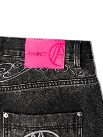 Against Lab - Cowboy Washed Perfect Jeans - Black
