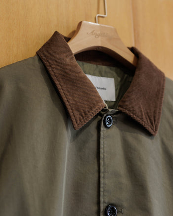 Vavues Collared Corduroy Coach Jacket