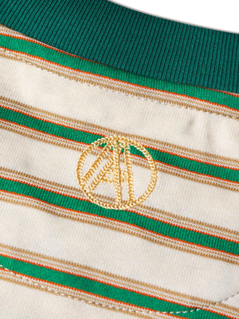 Against Lab - Chainstitch Stripe Tee - Yellow