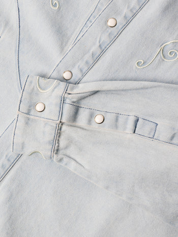 Against Lab - Denim Cowboy L/S Dame Shirt