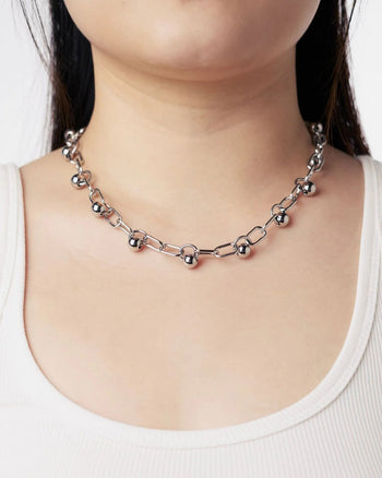 Nuvul Jewel - Ball Necklace Stainless Steel