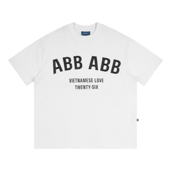 ABBBrand - Twenty-Six Boxy Tee - White