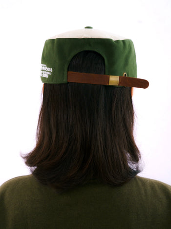 Goers Studio - Signature Pillbox Strapback Cap - Moss&Beige