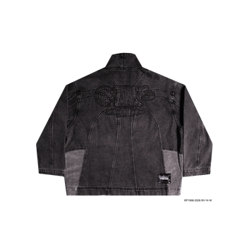 TNT X HUNTER - “XIN” Denim Biker Jacket - Grey