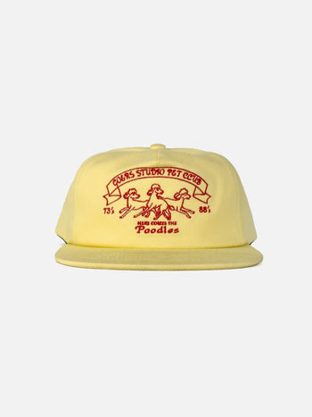 Goers Studio - Pet Club 5-Panel Strapback Cap - Vanilla