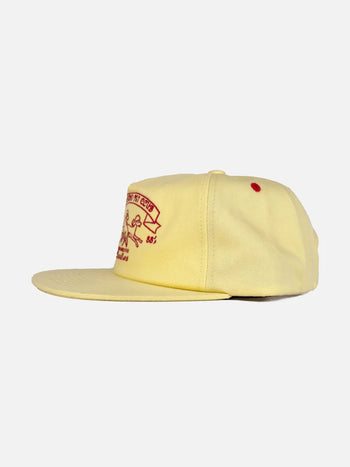 Goers Studio - Pet Club 5-Panel Strapback Cap - Vanilla