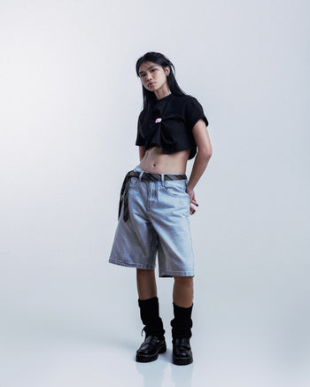 Double Back Chewing Gun Crop Top
