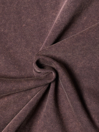 Against Lab - Single Stitch Washed Cropped Tee - Brown