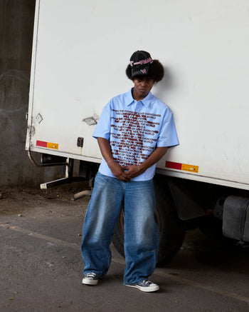 Against Lab - Quote Chapo Shirt - Light Blue