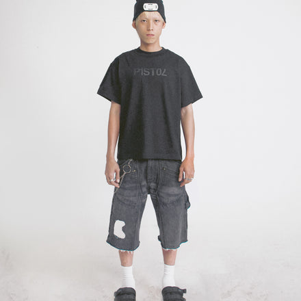 PISTOL- ACP "P1st0l " Boxy Tee - Black