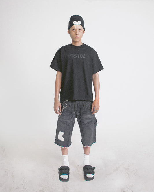 PISTOL- ACP "P1st0l " Boxy Tee - Black