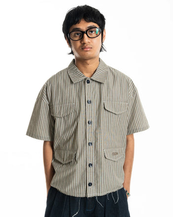 Hdpc - Raw Hem Production Shirt - Brown