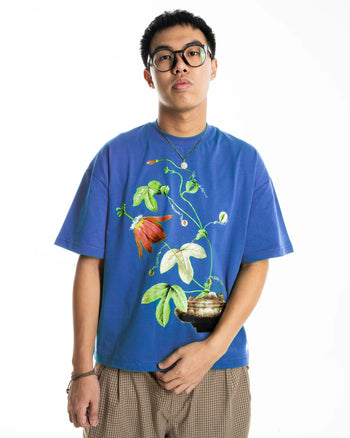 HdPc - Crimson Bloom Tee - Royal Blue