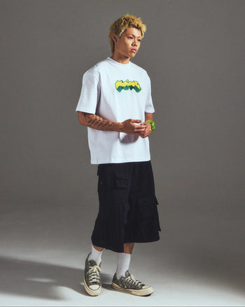 Against Lab - Graffti Spellout Tee - White
