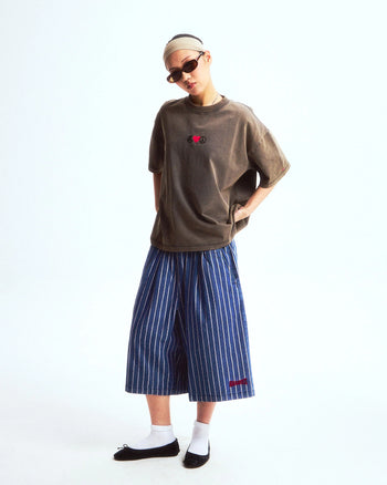 Against Lab - Love Peace Washed Boxy Tee - Black
