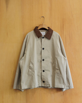 Vavues Collared Corduroy Coach Jacket