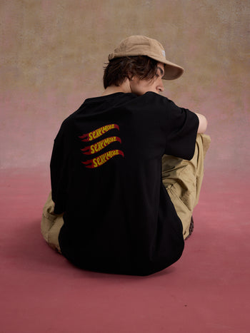Unlimited Mote - Flame Wheel S/S Tee - Black