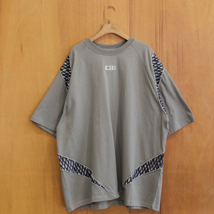 Double Back x TNT - Dragon Sacle T-Shirt Oversized - Silvermist Grey