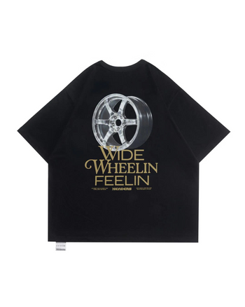 Headers - Wide Wheels Tee - Carbon Black