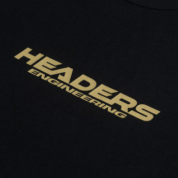 Headers - Wide Wheels Tee - Carbon Black