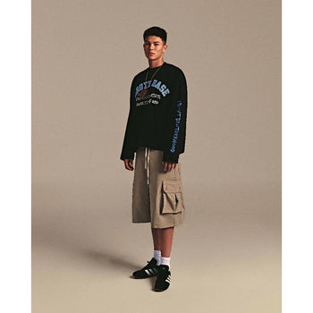 ABBBrand - Broth Base Island L/S Boxy Tee - Black