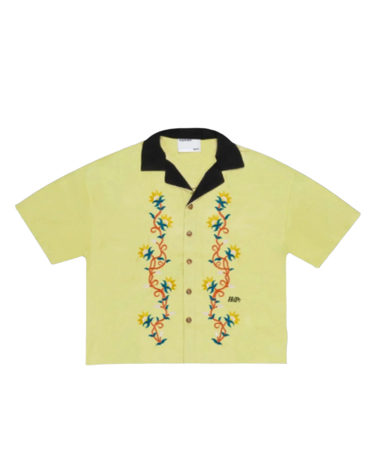 HdPc Vines Bowling Shirt - Dark Lemon