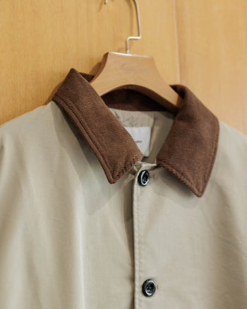 Vavues Collared Corduroy Coach Jacket