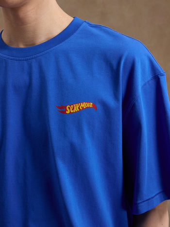 Unlimited Mote - Flame Wheel S/S Tee - Blue