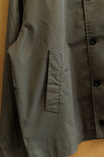 Vavues Collared Corduroy Coach Jacket