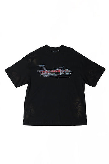 Double Back - Car Paint Scratch T-Shirt Oversized - Black