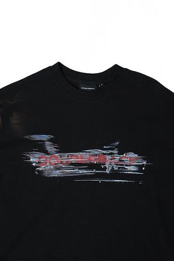Double Back - Car Paint Scratch T-Shirt Oversized - Black
