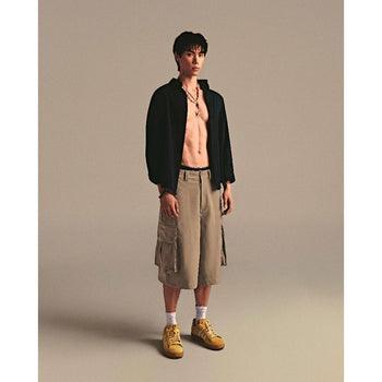ABBBrand - Cargo Short Pants Baggy Short - Beige