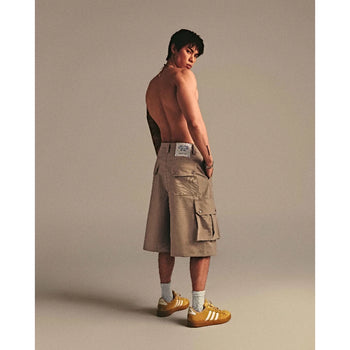 ABBBrand - Cargo Short Pants Baggy Short - Beige
