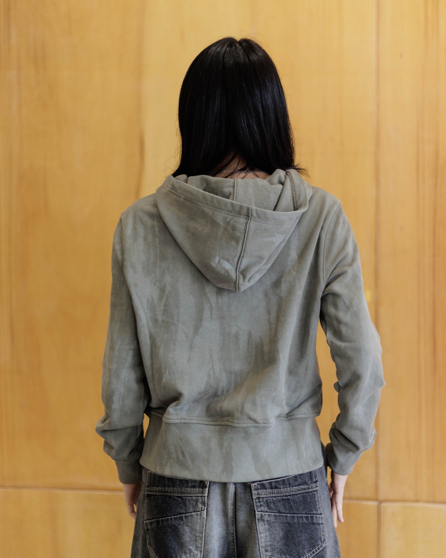 CONP Washed Grey Effect Hooded Jacket