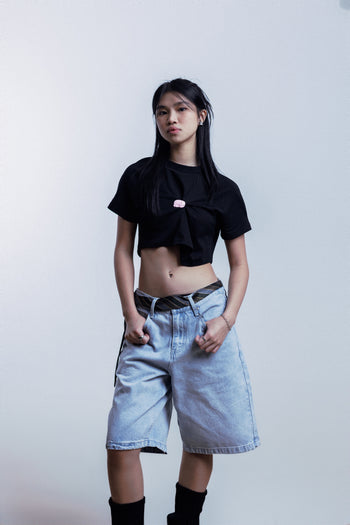 Double Back Chewing Gun Crop Top