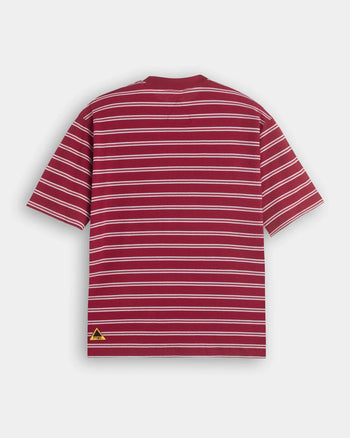 FTMD. Textured Striped Tee - Red