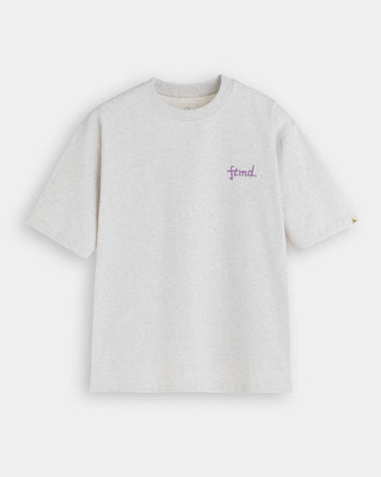 FTMD. Earth Heavyweight Tee - Melange Grey