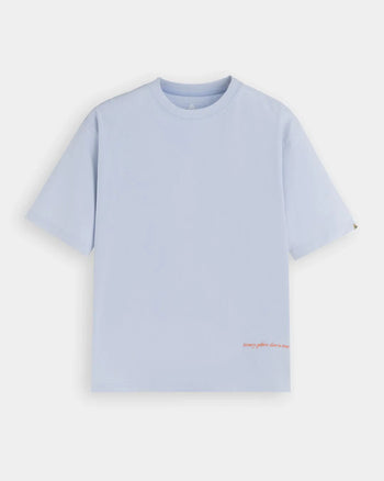FTMD. Non-Liner Time Tee - Ice Blue