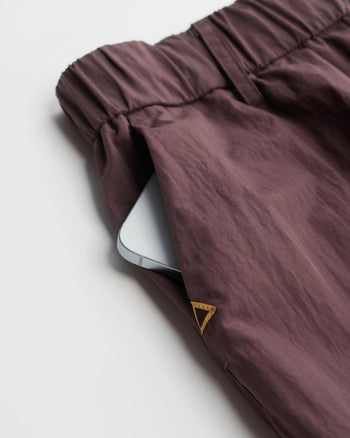 FTMD. Drawstring Pocket Over Pants - Ash Maroon