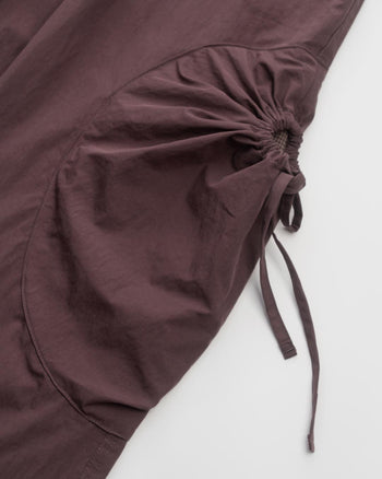 FTMD. Drawstring Pocket Over Pants - Ash Maroon