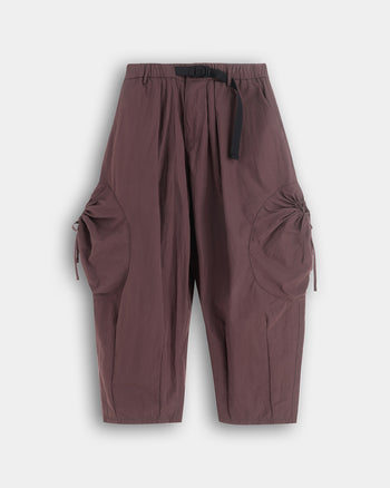 FTMD. Drawstring Pocket Over Pants - Ash Maroon