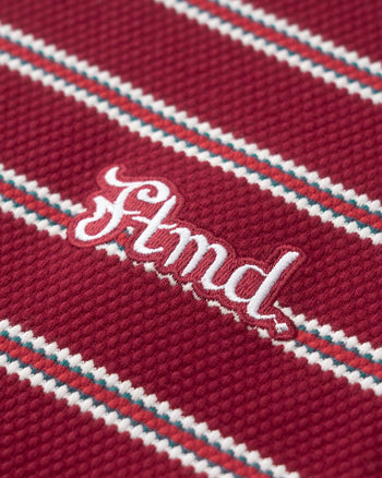 FTMD. Textured Striped Tee - Red