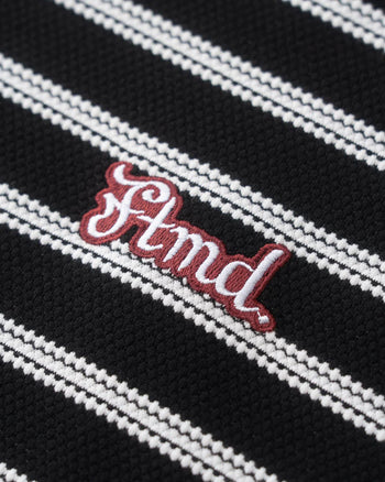 FTMD. Textured Striped Tee - Black